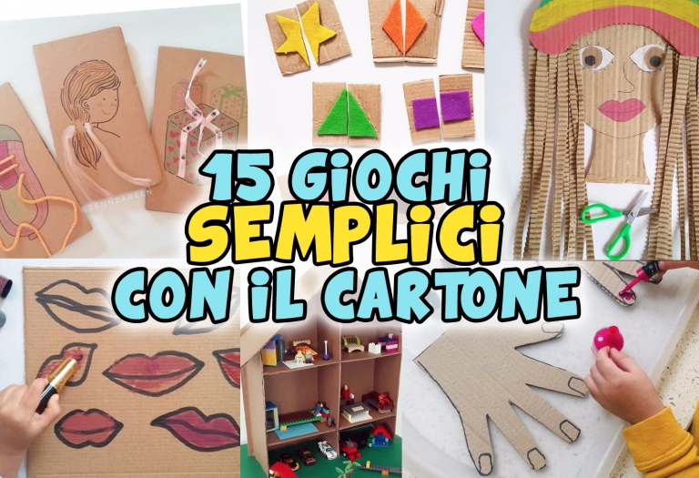 15 Giochi SEMPLICI Da Fare Con Il Cartone - Varie Cose Da Mamme