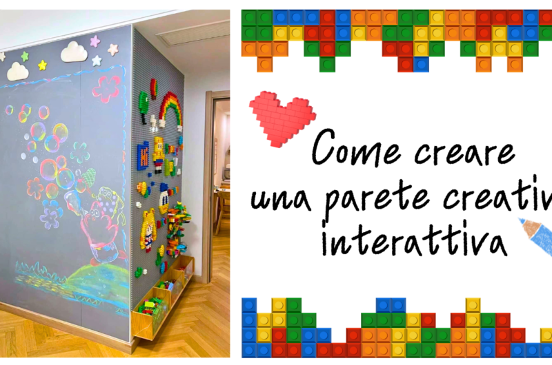 Come trasformare un muro bianco in un angolo gioco creativo! (Parete LEGO + Lavagna)